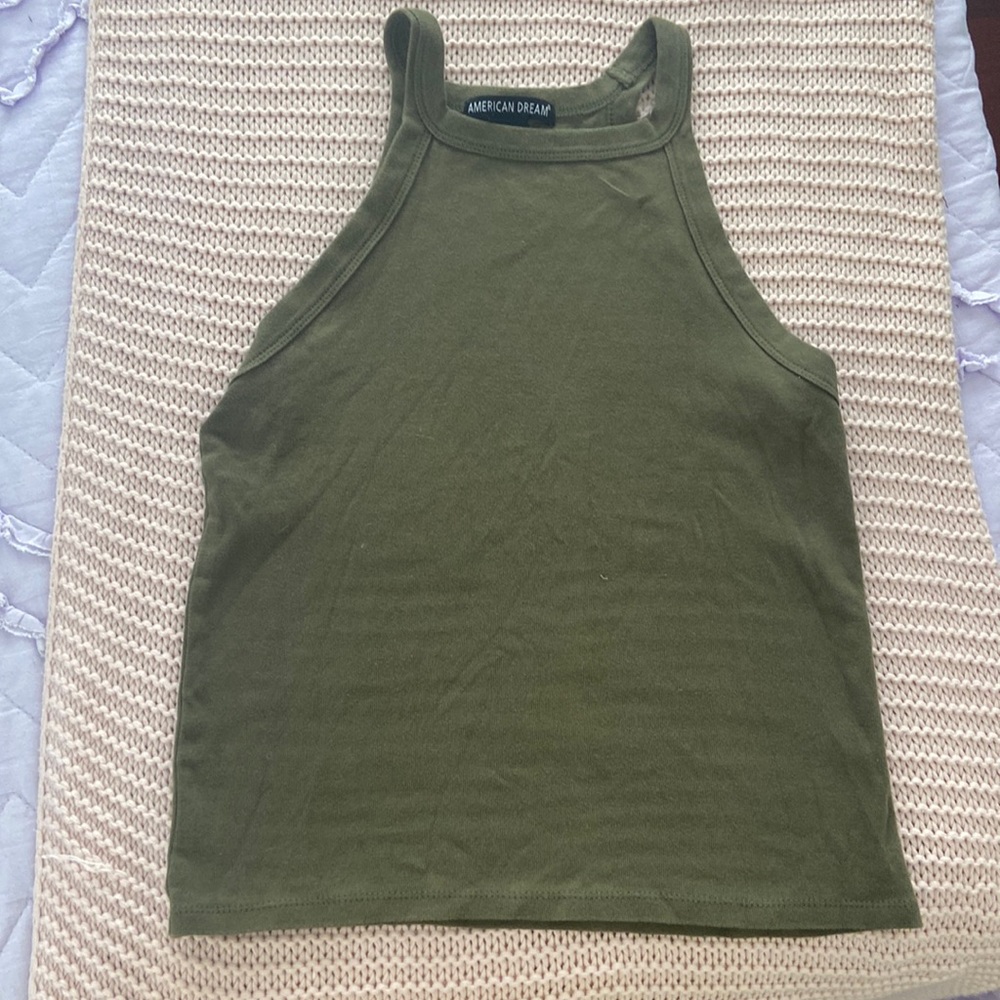 Green tank top